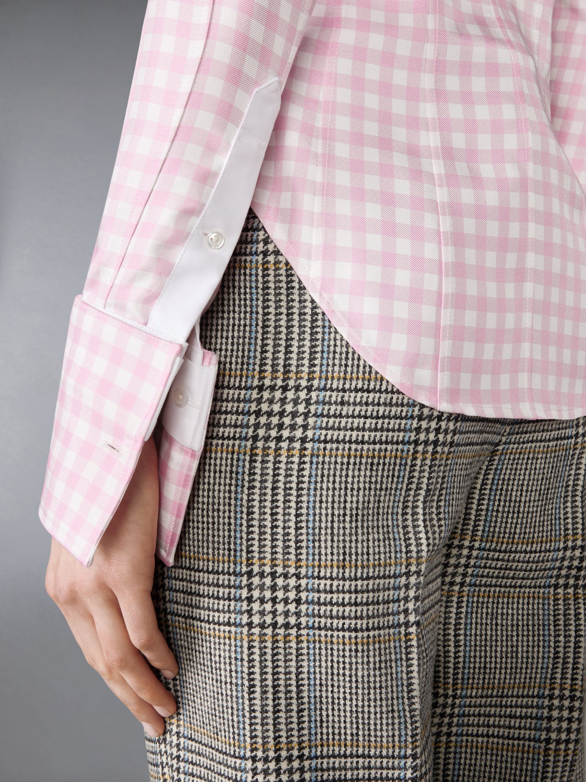 SILK TWILL GINGHAM SHIRT - Image 6