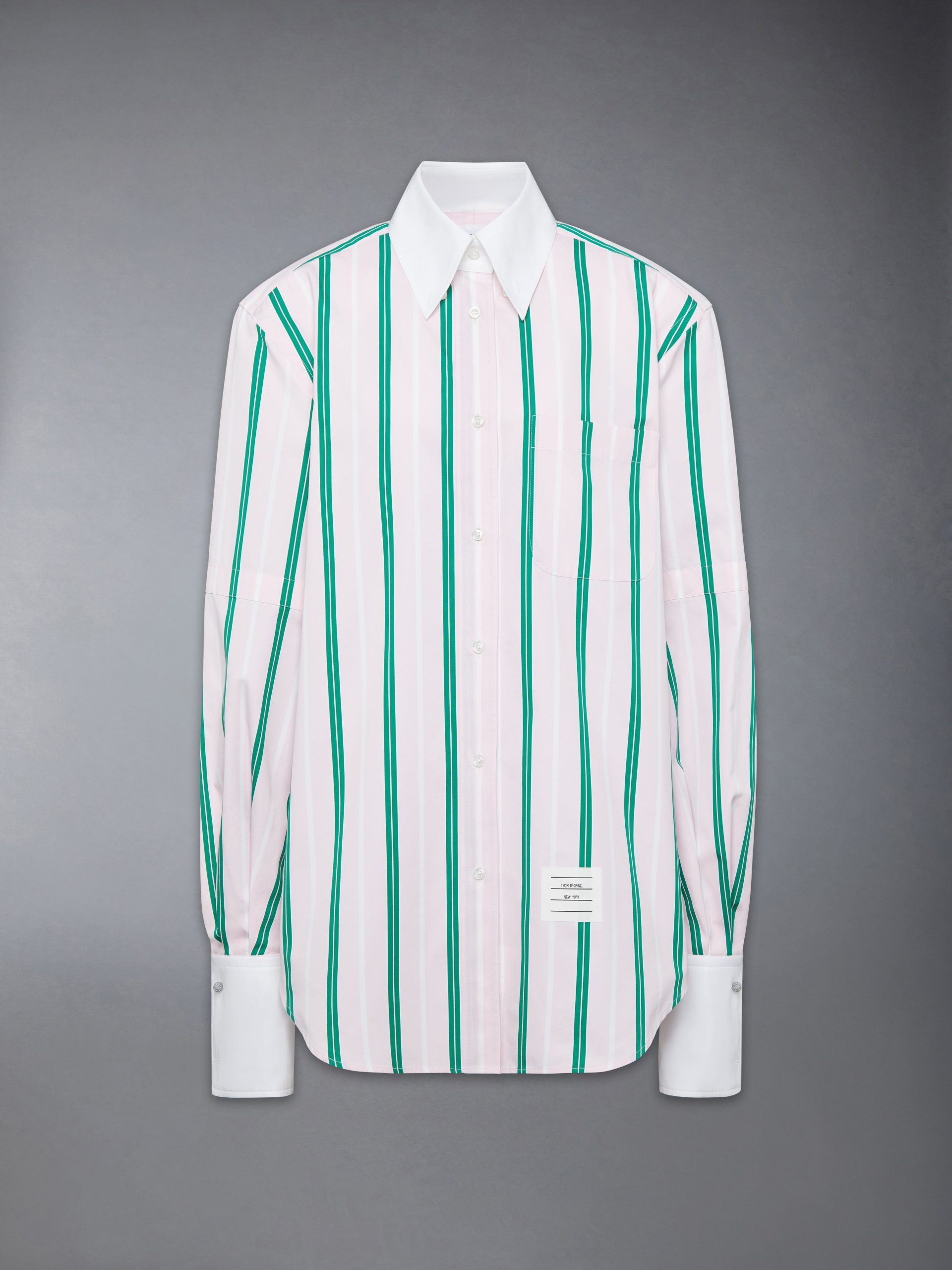 REP STRIPE POPLIN ARMBAND OVERSIZED SHIRT - Image 8