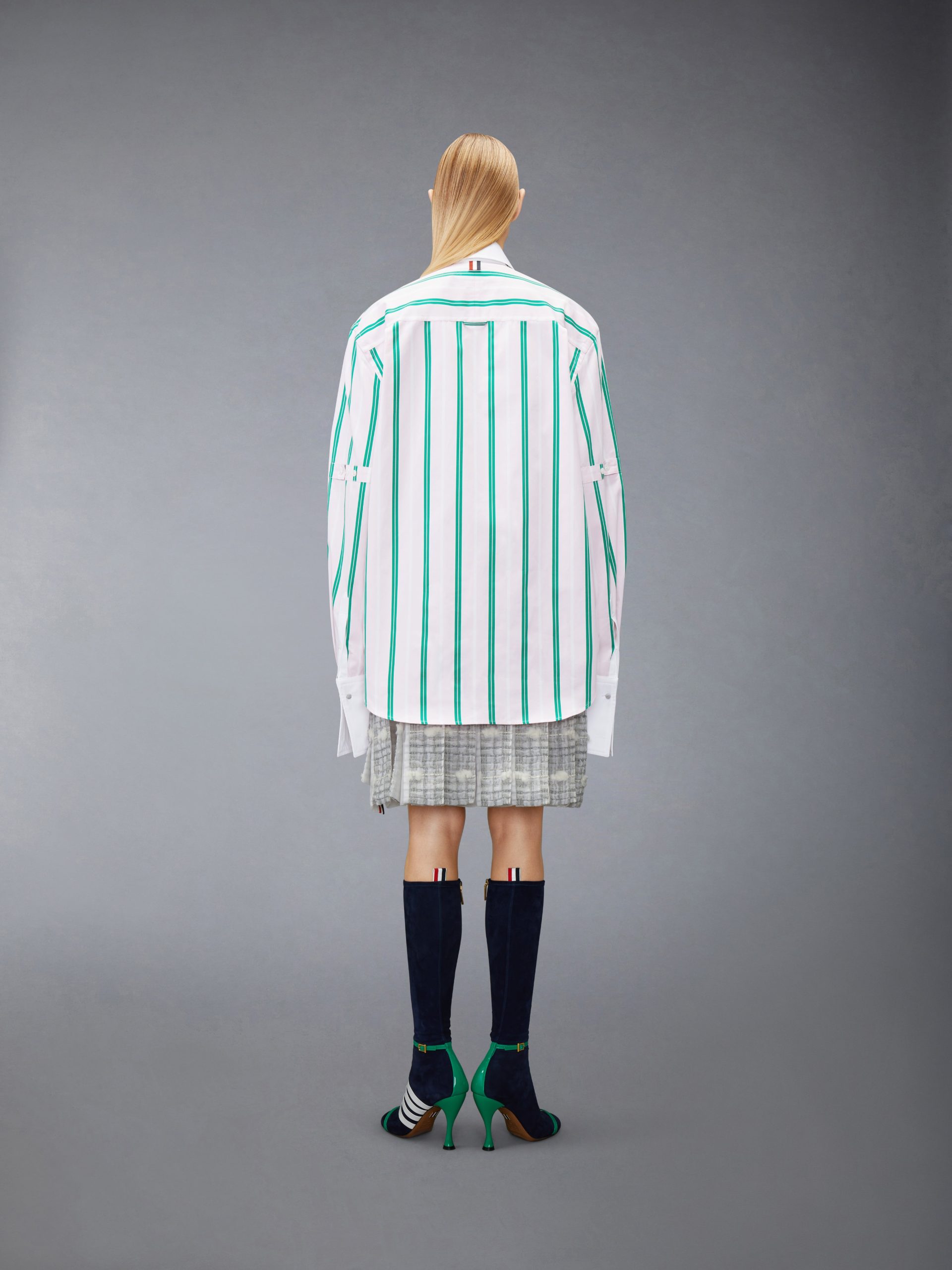 REP STRIPE POPLIN ARMBAND OVERSIZED SHIRT - Image 3