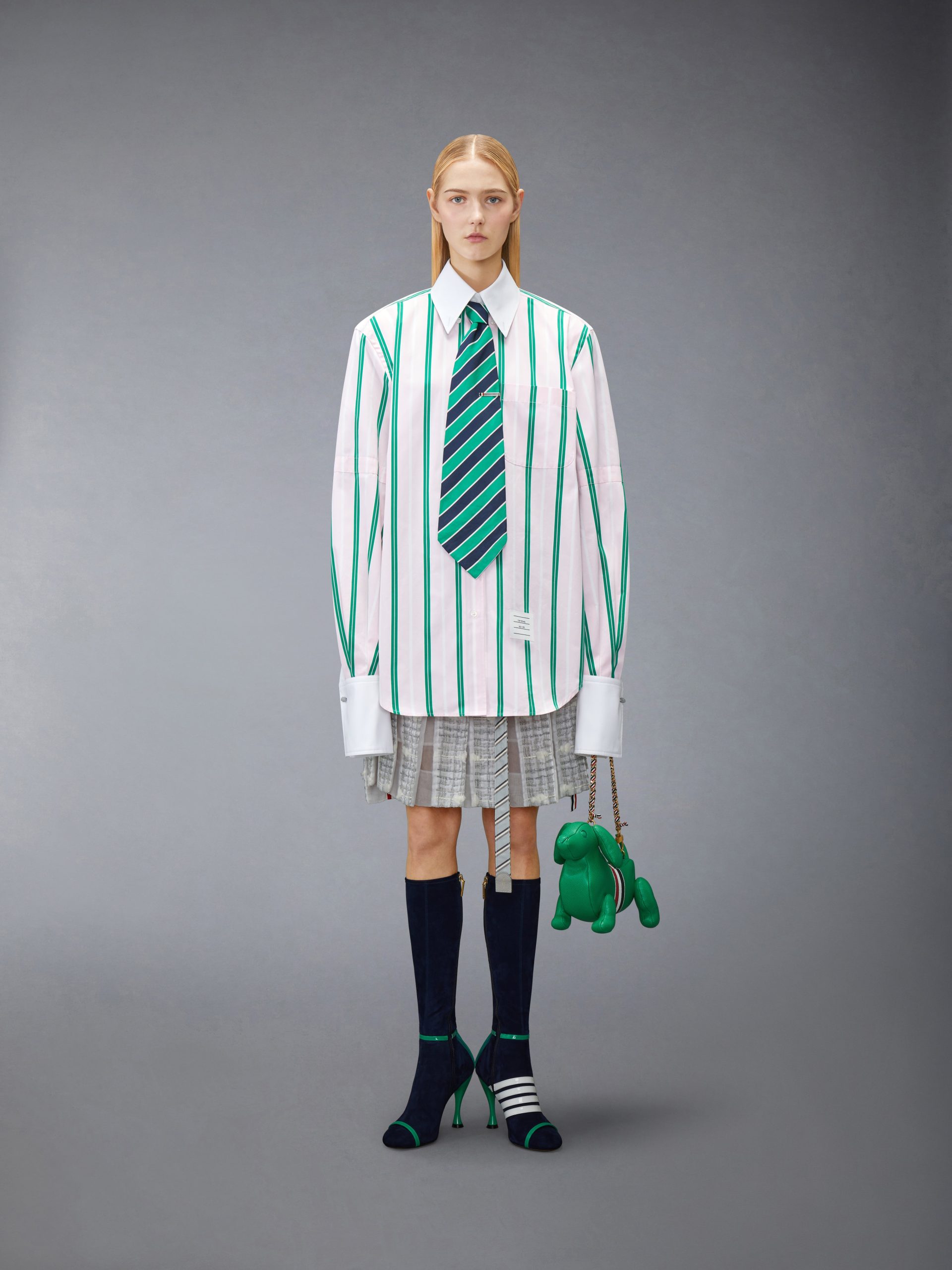 REP STRIPE POPLIN ARMBAND OVERSIZED SHIRT - Image 4