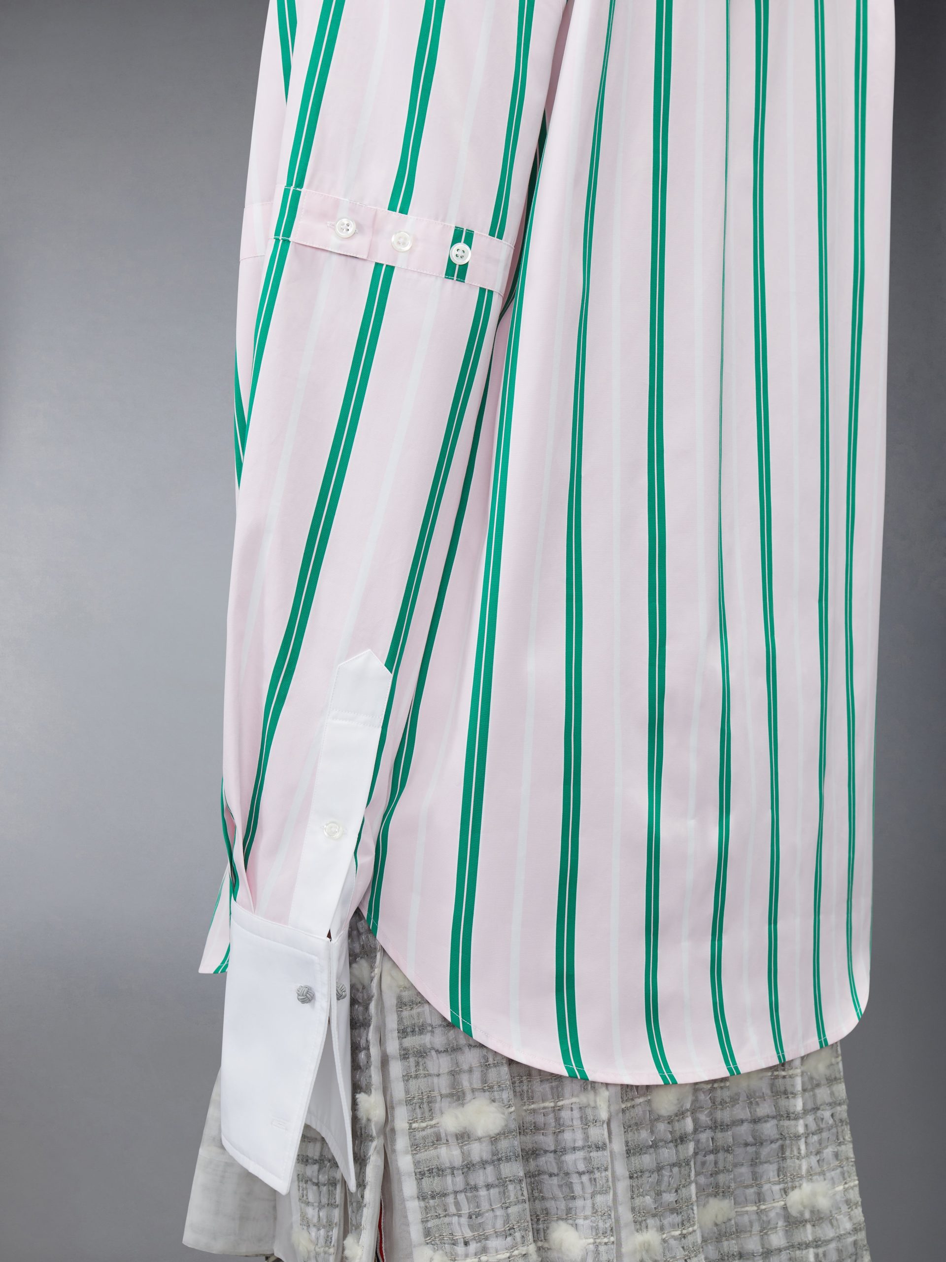REP STRIPE POPLIN ARMBAND OVERSIZED SHIRT - Image 5