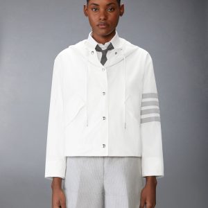 MEMORY TECH 4-BAR CROPPED ANORAK JACKET