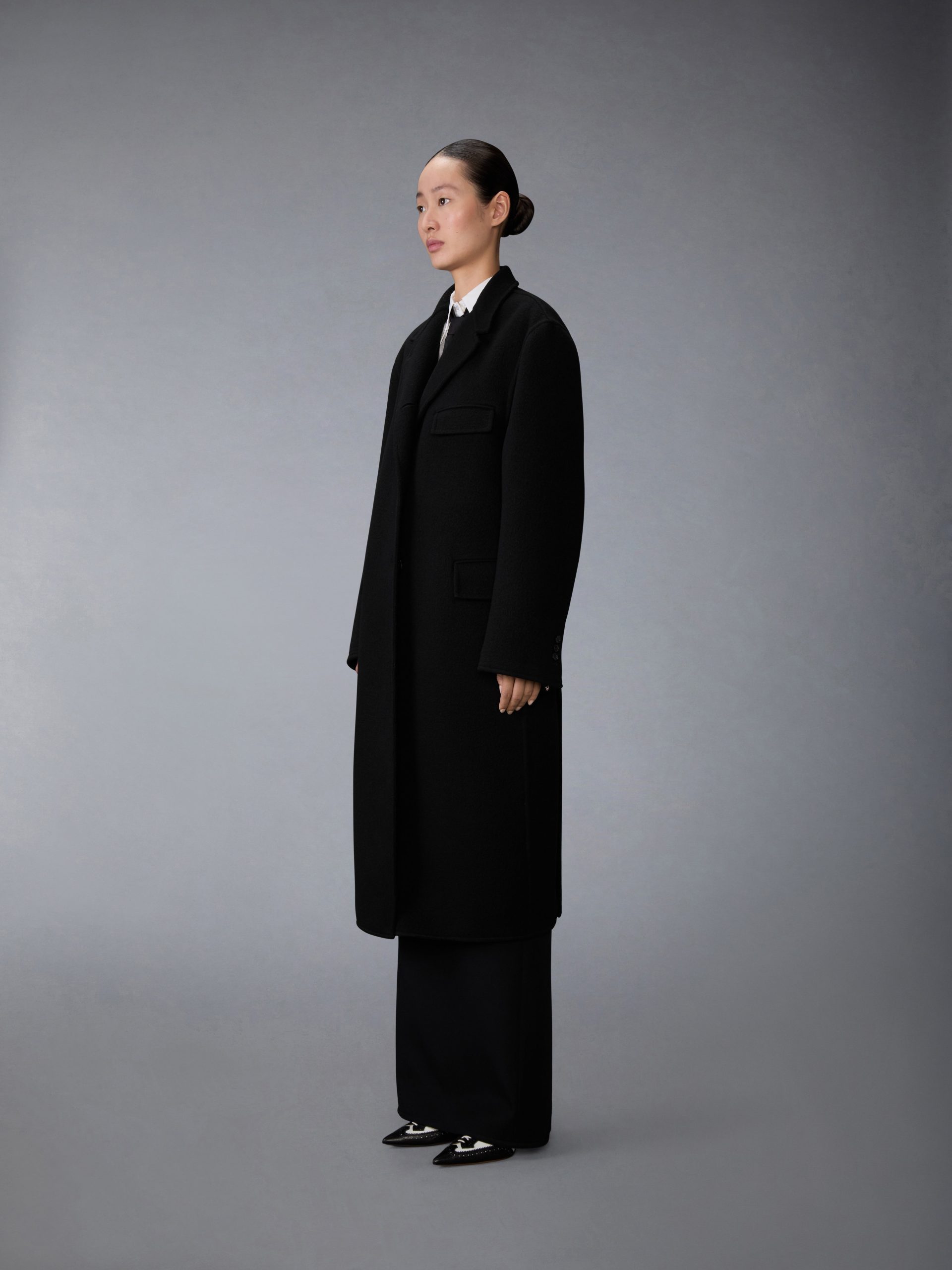 BOILED WOOL CASHMERE CHESTERFIELD COAT - Image 2