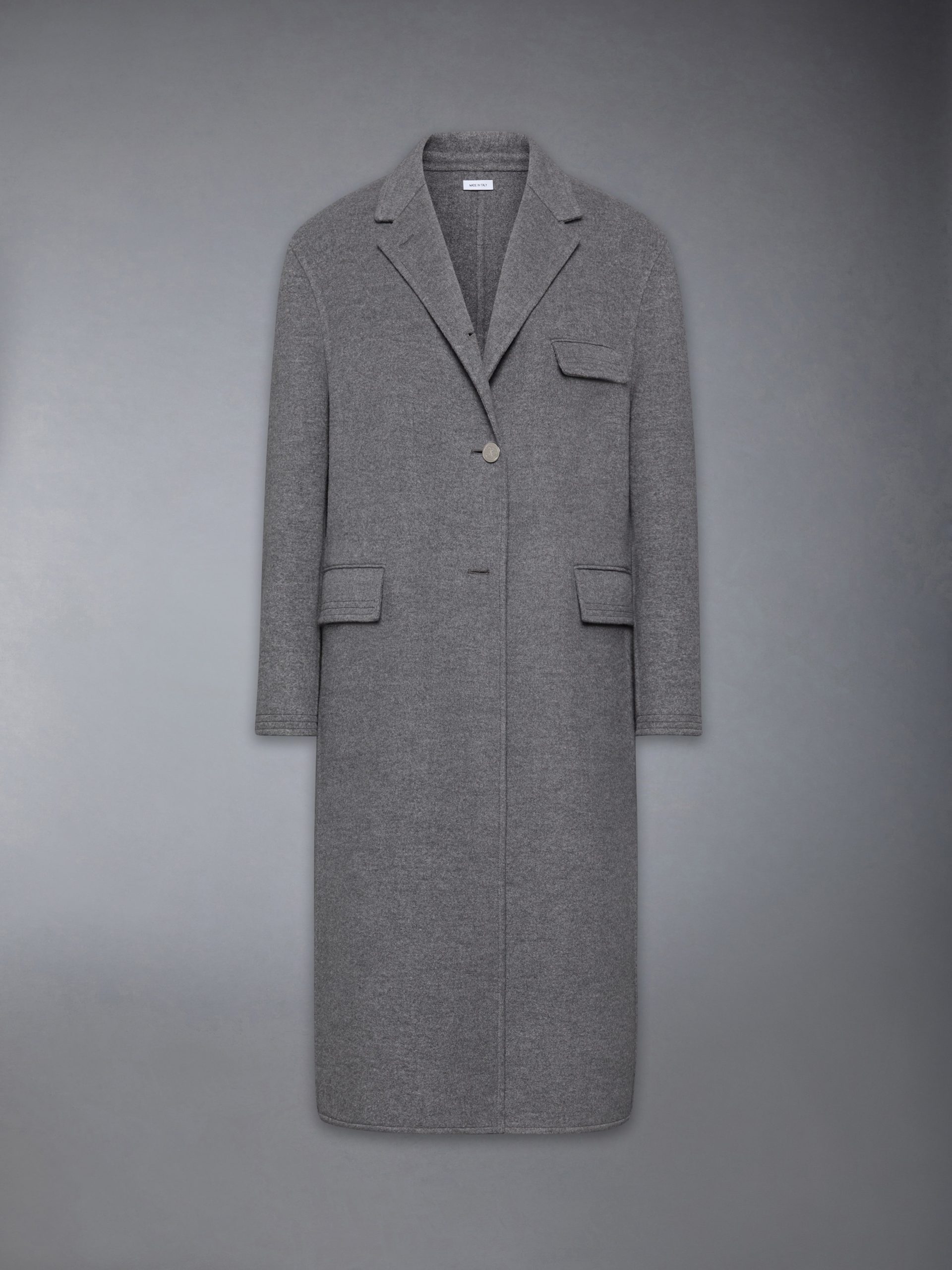 UNCONSTRUCTED BOILED WOOL CHESTERFIELD OVERCOAT - Image 8
