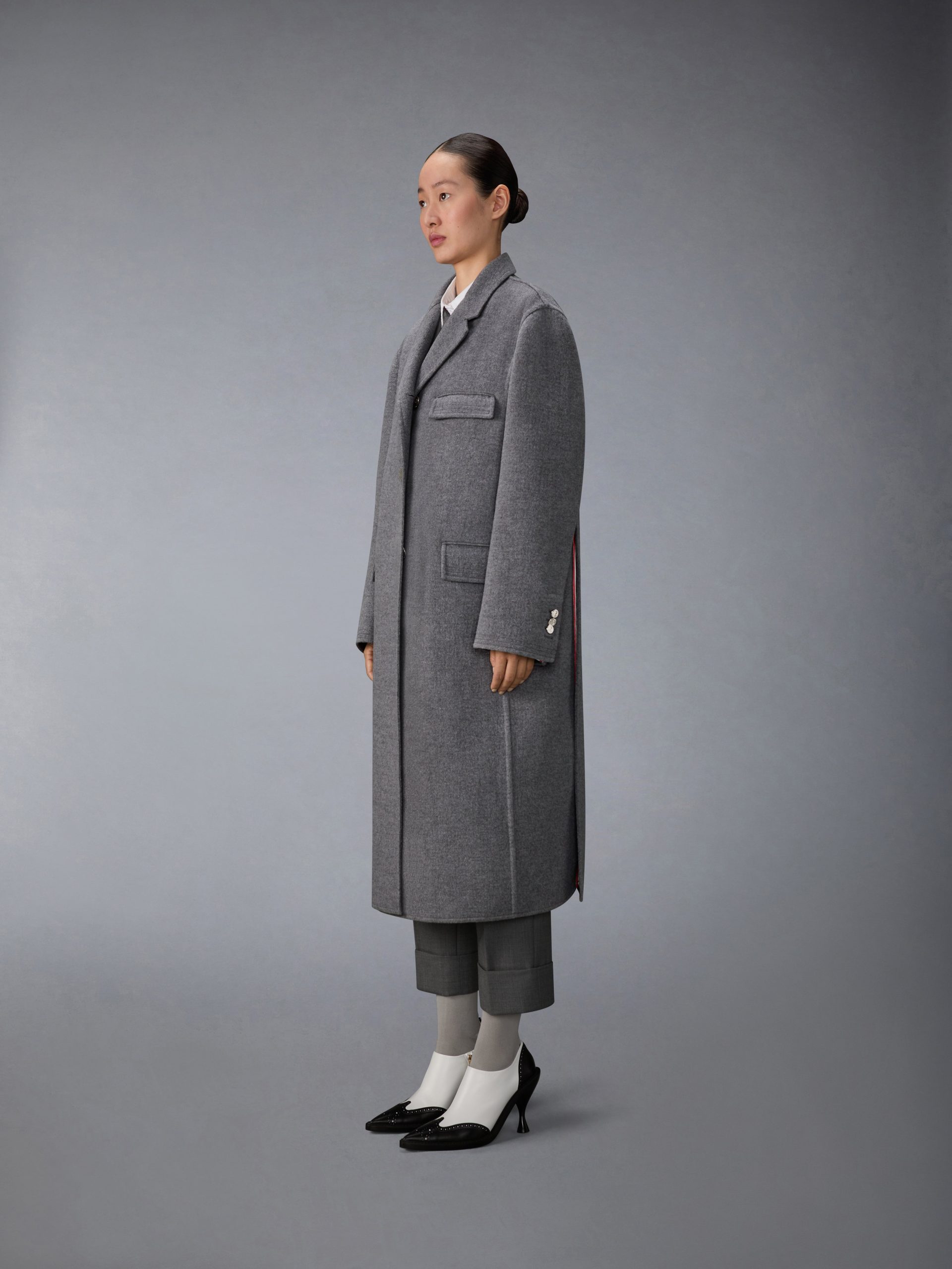 UNCONSTRUCTED BOILED WOOL CHESTERFIELD OVERCOAT - Image 2