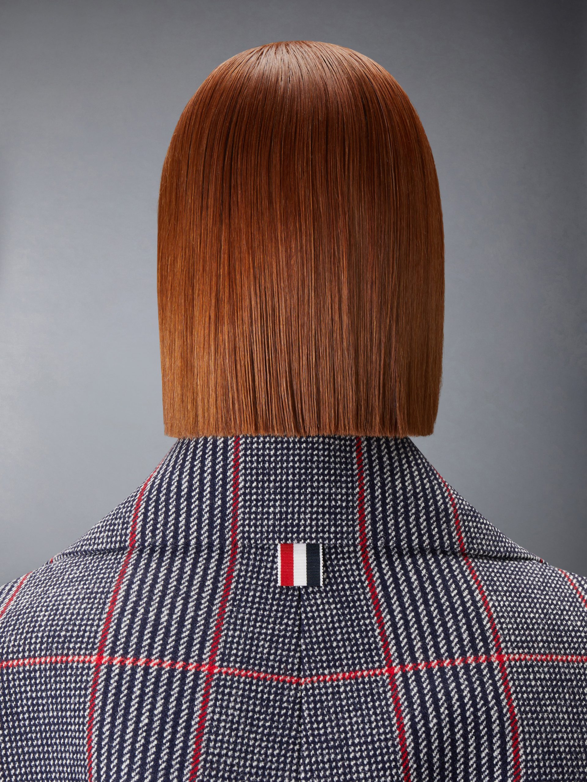 CHECK HUNTING TWEED COCOON COAT - Image 6