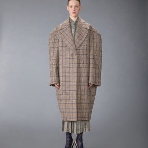 HUNTING TWEED COCOON COAT