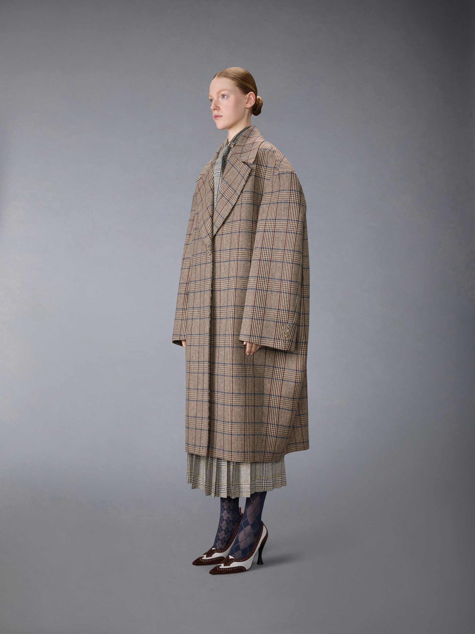 HUNTING TWEED COCOON COAT - Image 3