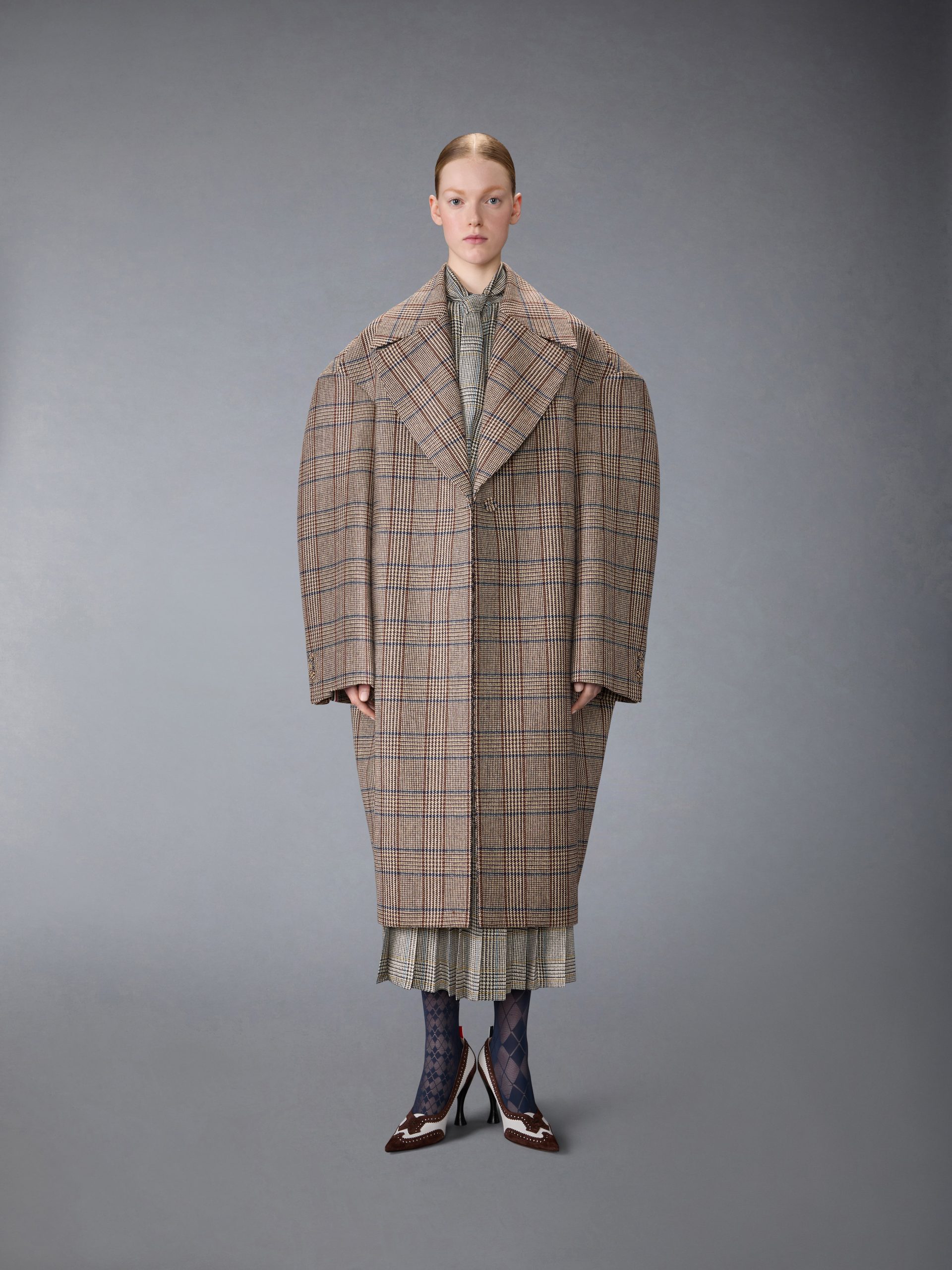 HUNTING TWEED COCOON COAT - Image 4