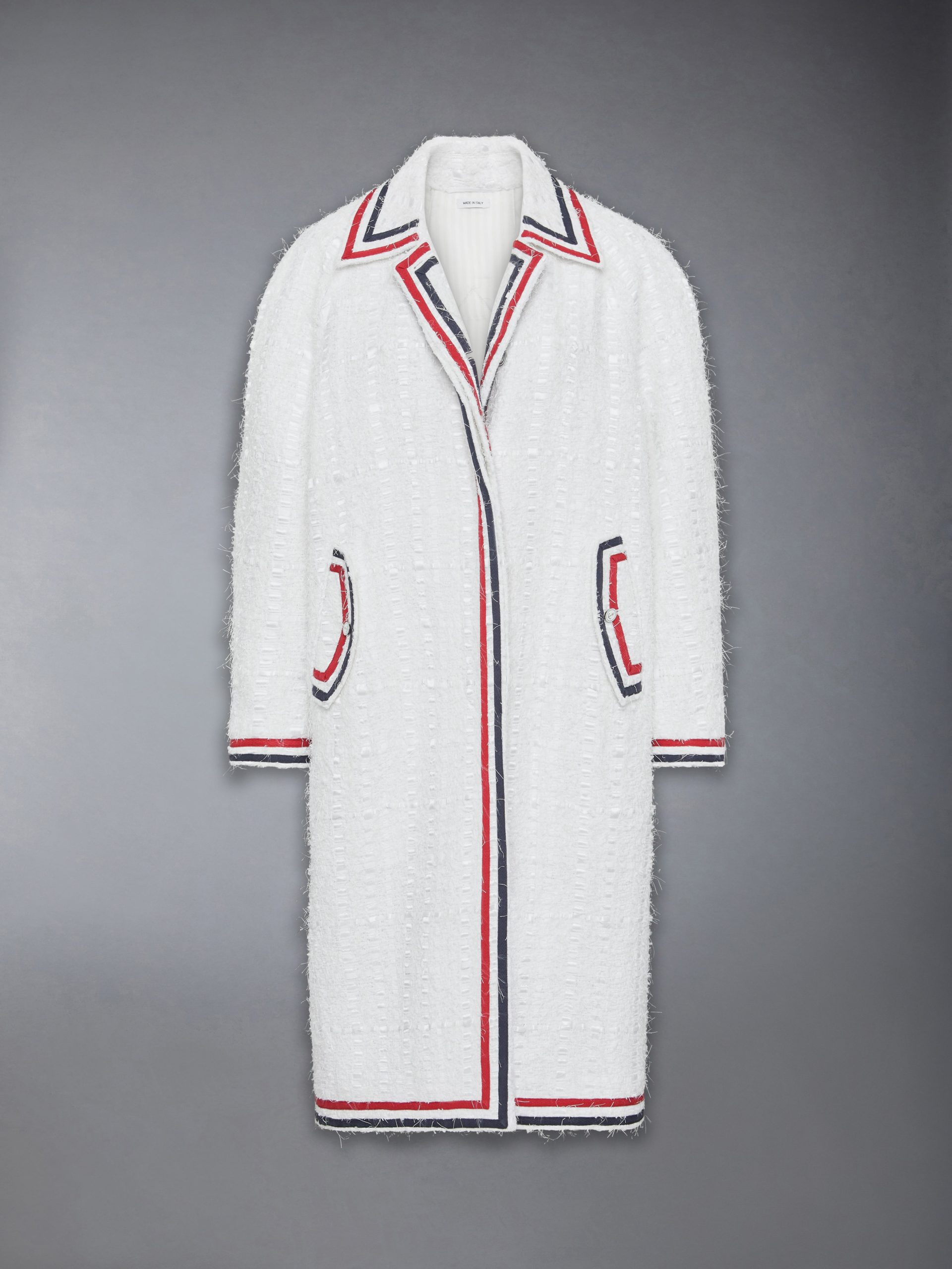 SATIN RIBBON TWEED RAGLAN COAT - Image 7