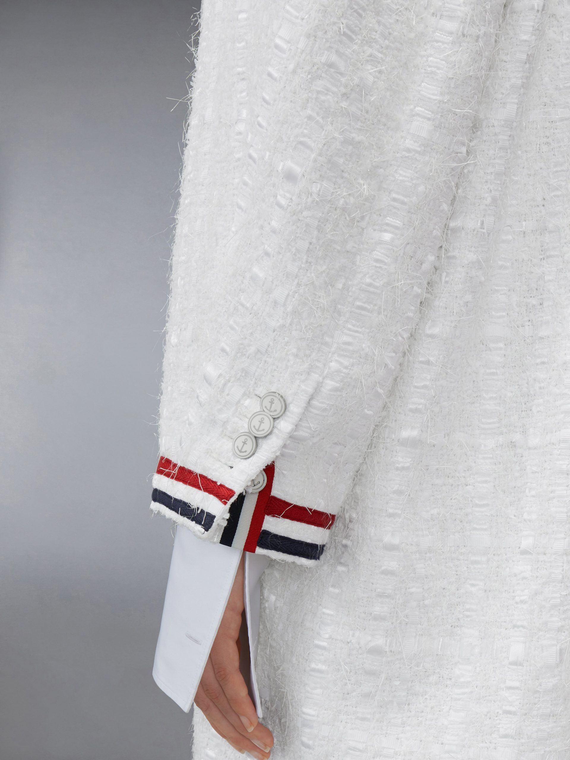 SATIN RIBBON TWEED RAGLAN COAT - Image 4