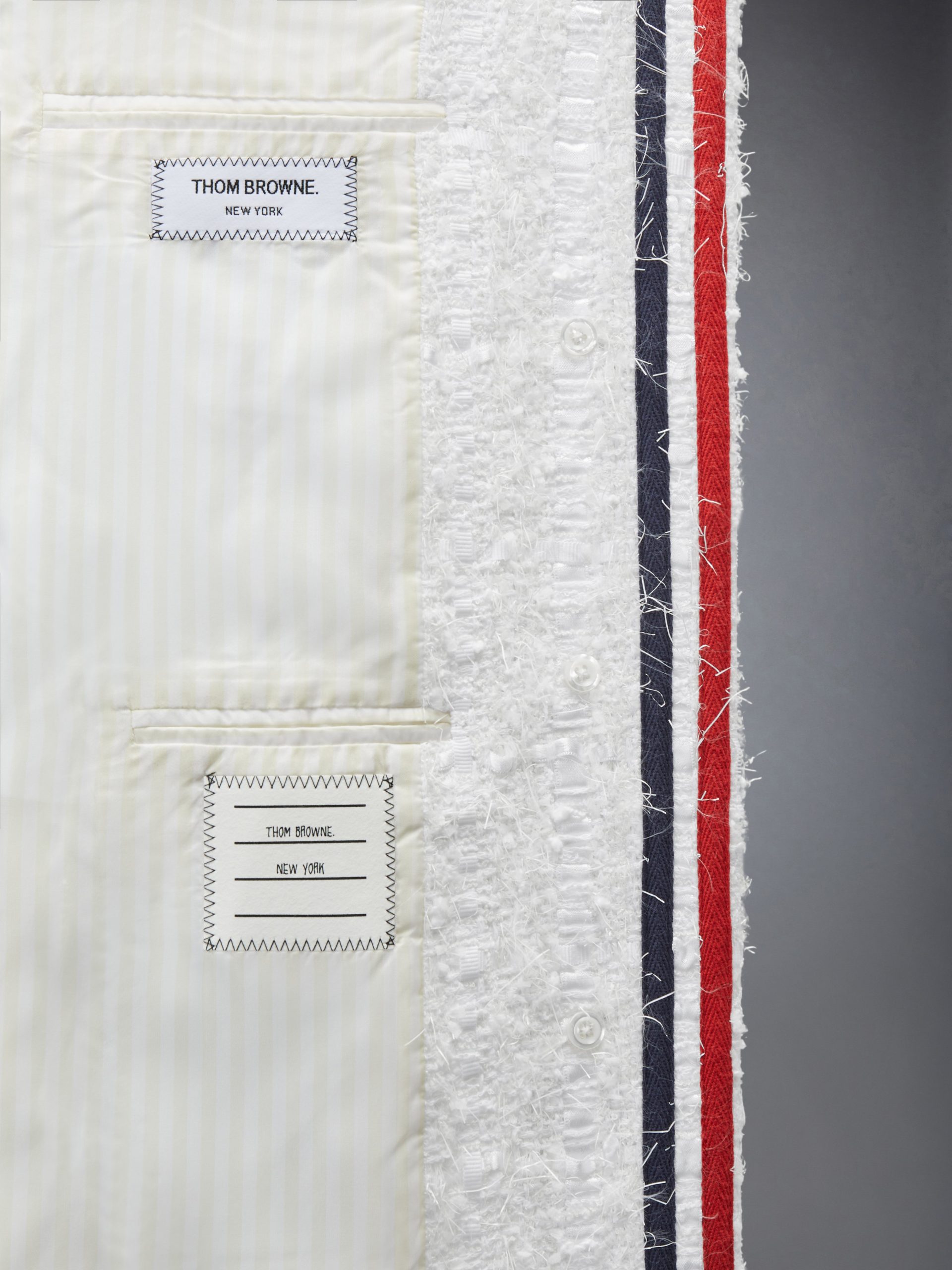 SATIN RIBBON TWEED RAGLAN COAT - Image 5