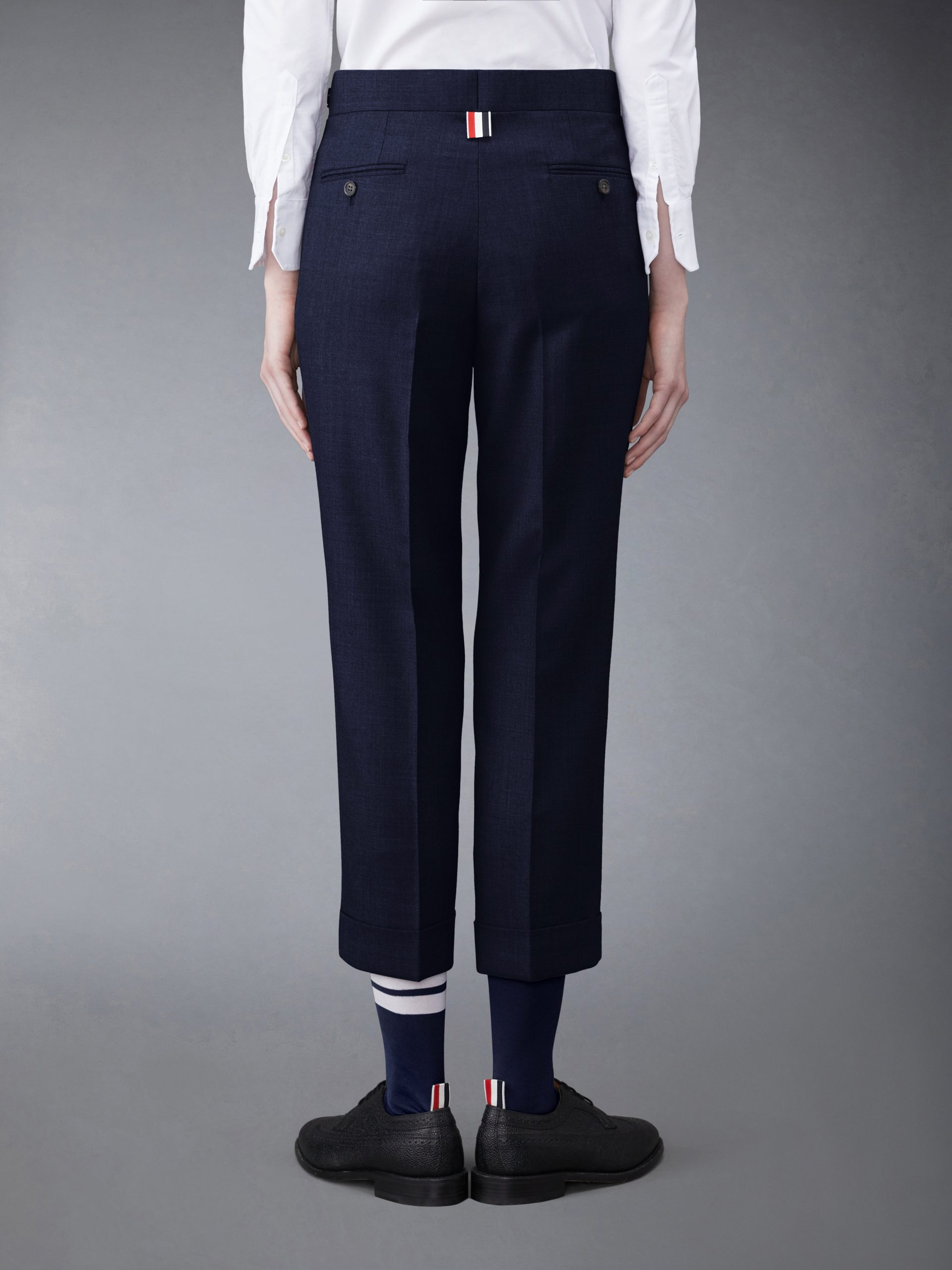 TWILL LOW RISE SLIM TROUSERS - Image 2