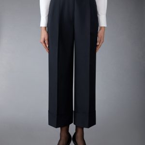 SCHOOL UNIFORM PLAIN WEAVE DOUBLE PLEAT TROUSER