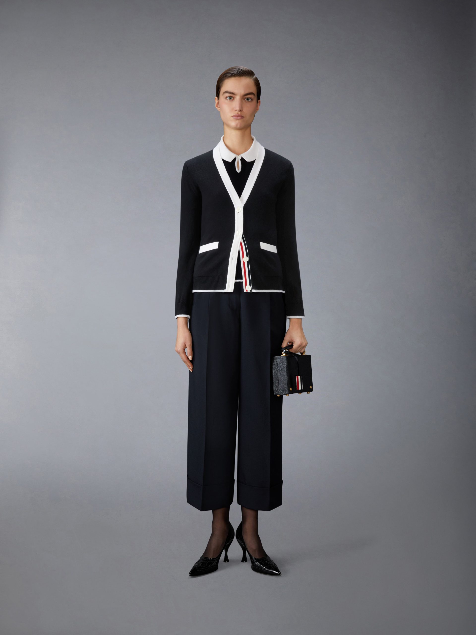 SCHOOL UNIFORM PLAIN WEAVE DOUBLE PLEAT TROUSER - Image 3