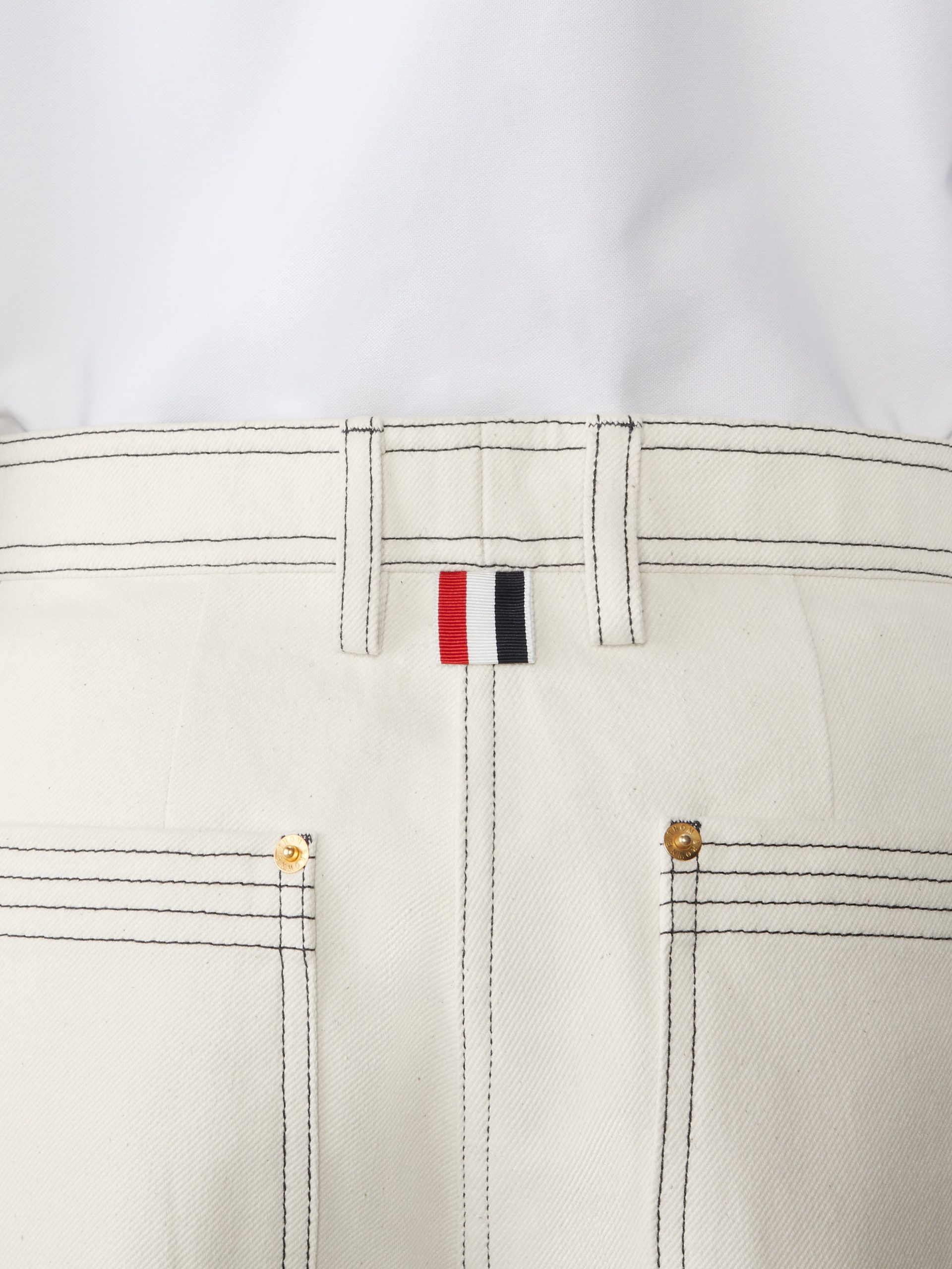 SELVEDGE DENIM WIDE LEG TROUSER - Image 4