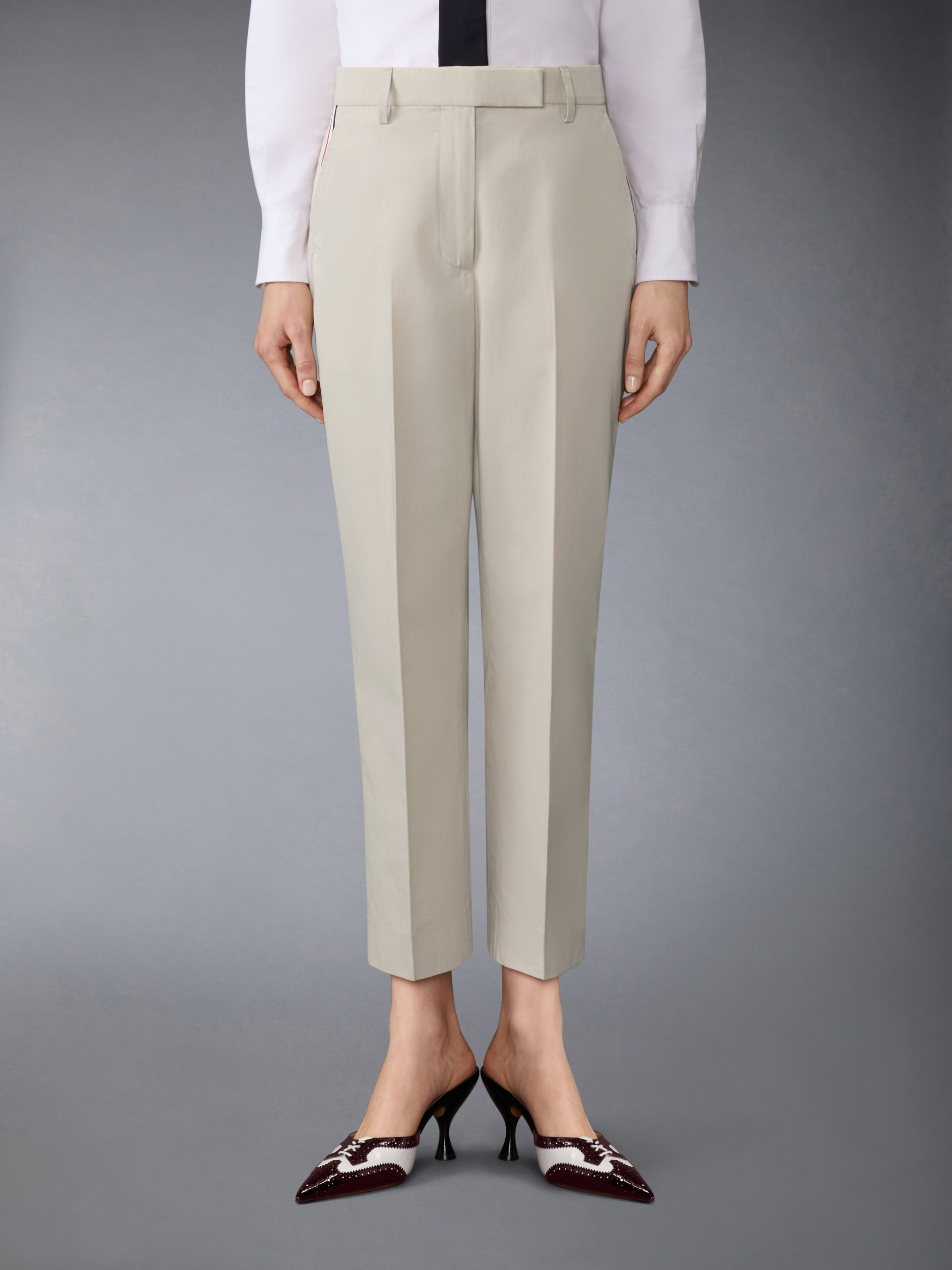 COTTON SUITING BELTLOOP RELAXED TROUSER