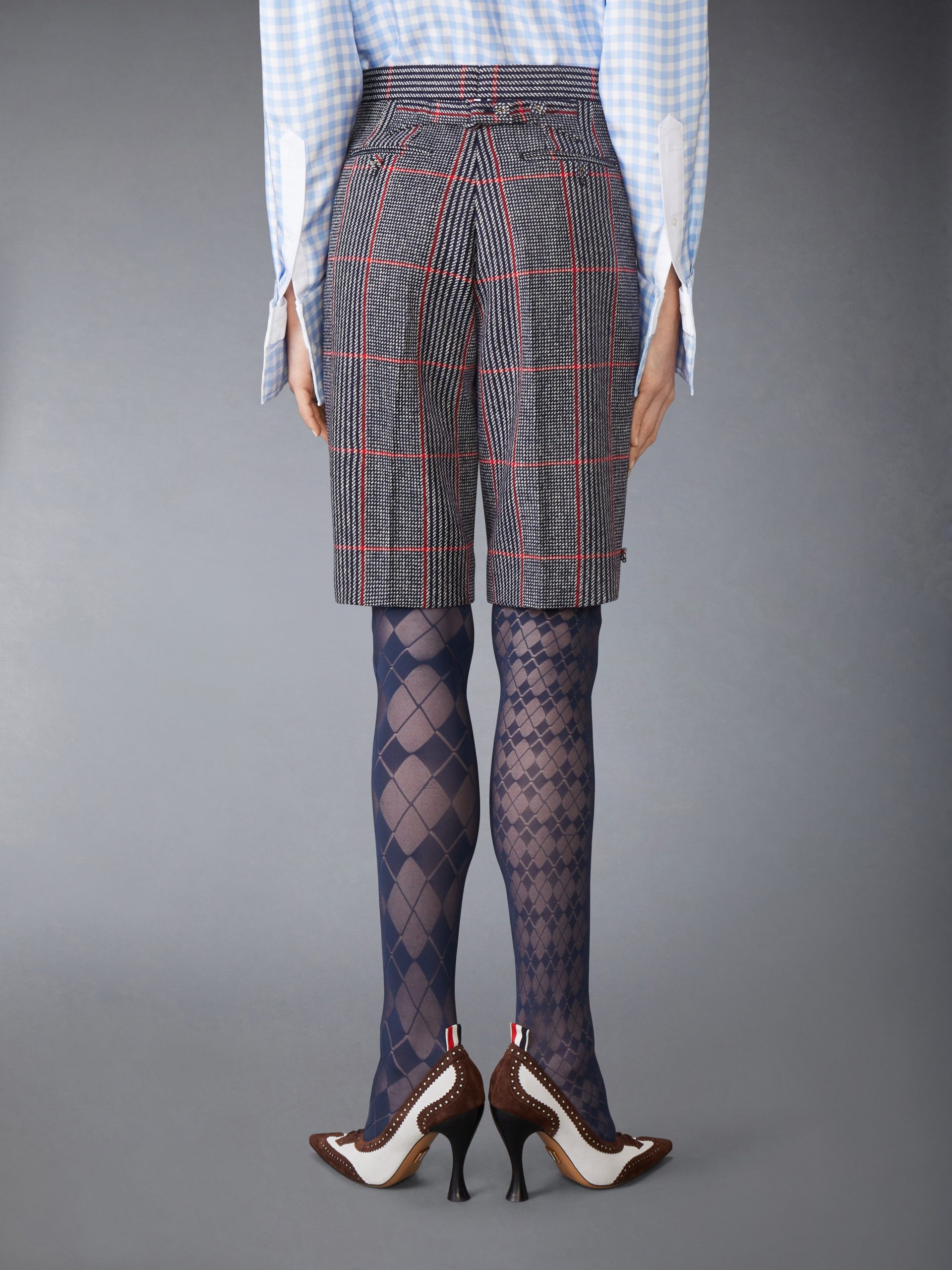 OVERSIZED CHECK HUNTING TWEED BERMUDA SHORT - Image 2