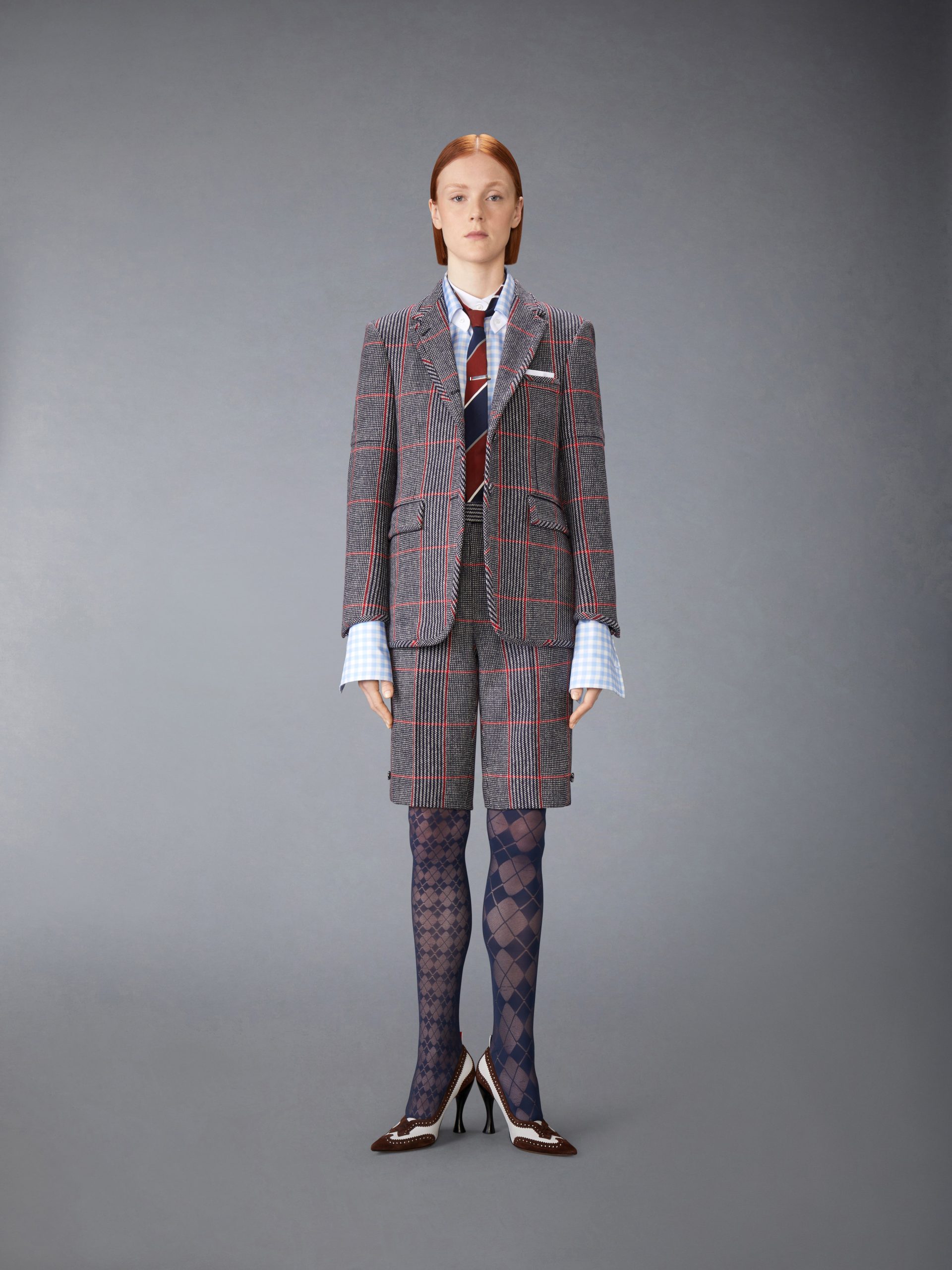 OVERSIZED CHECK HUNTING TWEED BERMUDA SHORT - Image 3