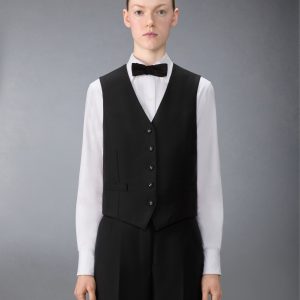 3-PLY WOOL MOHAIR VEST