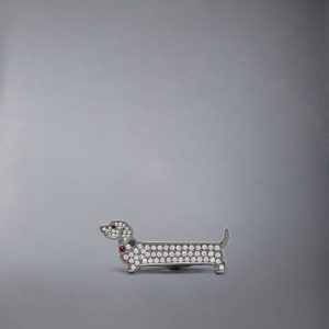 STERLING SILVER CRYSTLAL LIMOUSINE HECTOR TIE BAR