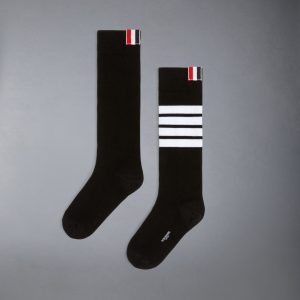 CHILDREN'S COTTON 4-BAR KNEE HIGH SOCKS