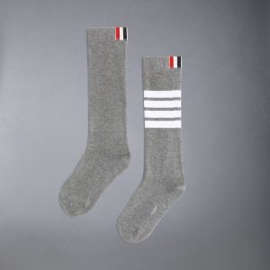 CHILDREN'S COTTON 4-BAR KNEE HIGH SOCKS
