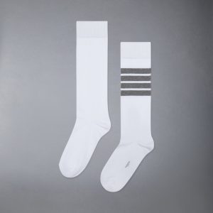 CHILDREN'S COTTON 4-BAR KNEE HIGH SOCKS