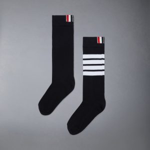 CHILDREN'S COTTON 4-BAR KNEE HIGH SOCKS