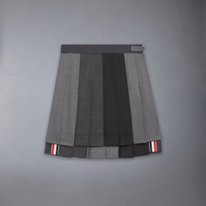 CHILDREN'S FUNMIX TWILL PLEATED MINI SKIRT