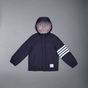 Children's Solid Swim Tech 4-Bar Hooded Zip Jacket