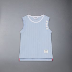 CHILDREN'S POINTELLE RINGER TANK TOP