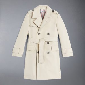 CHILDREN'S WATERPROOF COTTON TWILL TRENCH COAT