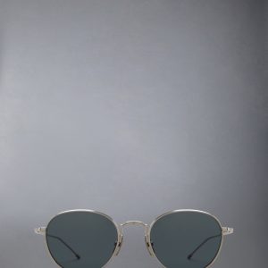 TITANIUM ROUND SUNGLASSES