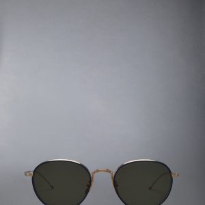 TITANIUM ROUND SUNGLASSES