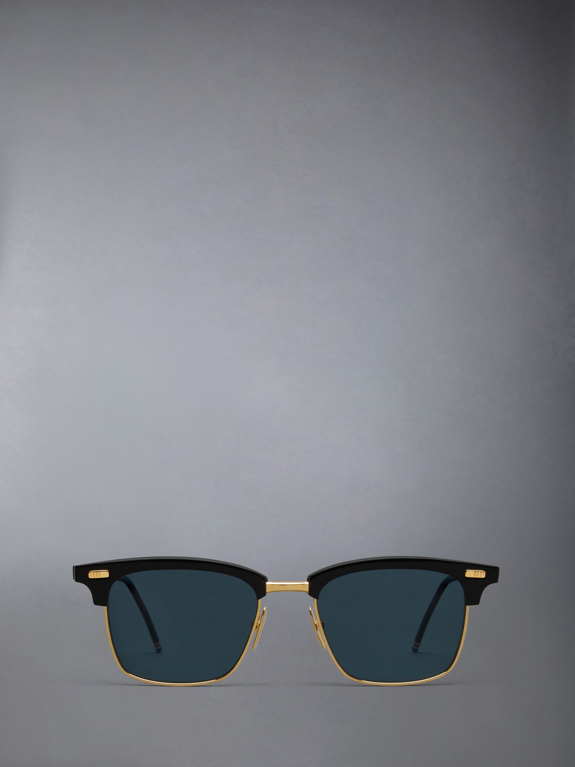 ACETATE AND TITANIUM RECTANGULAR SUNGLASSES