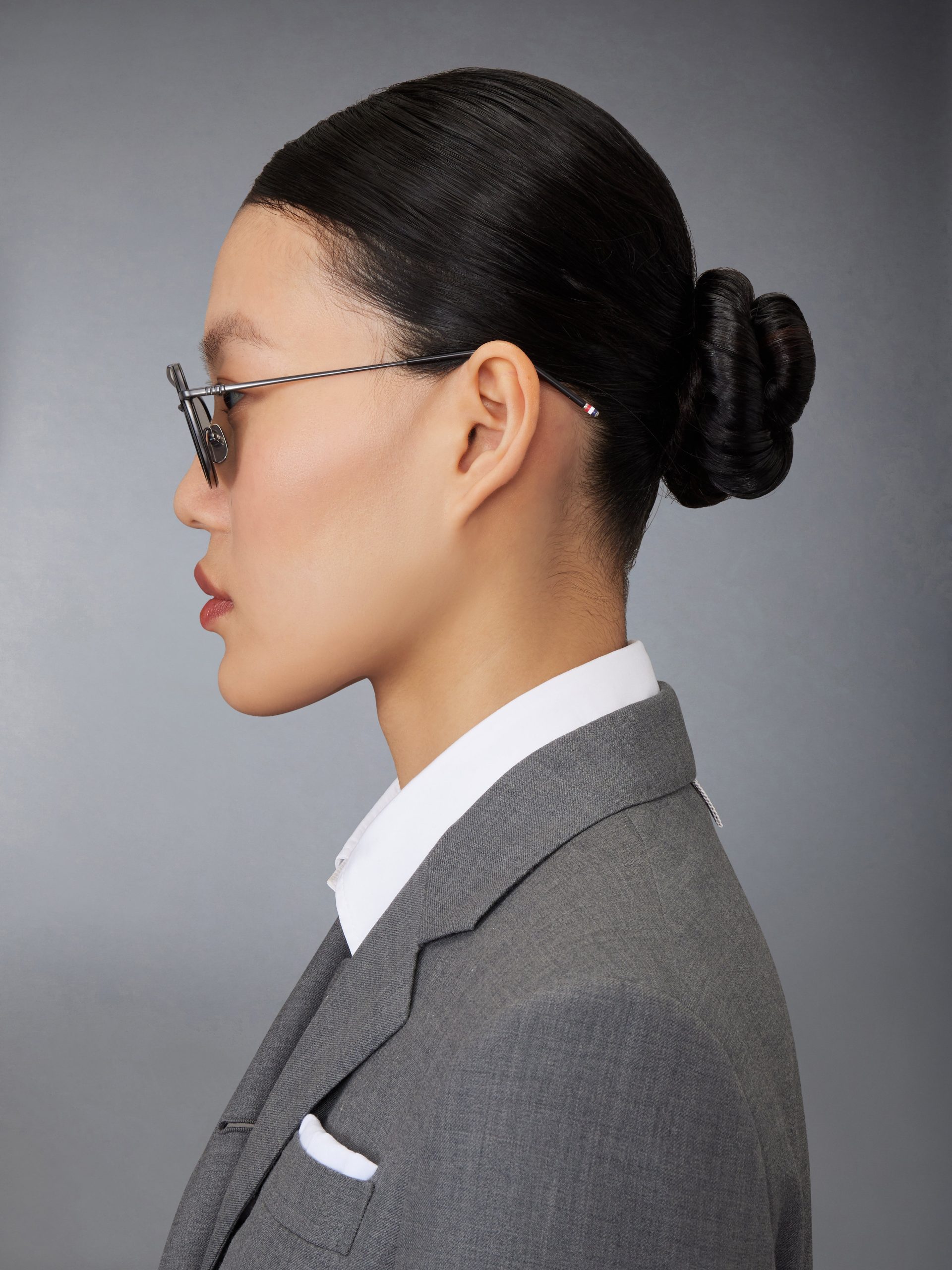 ACETATE AND TITANIUM RECTANGULAR AVIATOR SUNGLASSES - Image 4