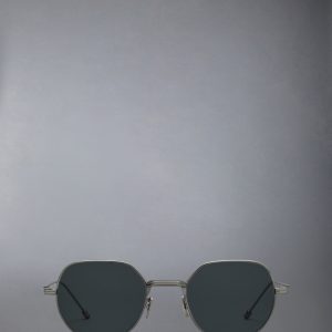 TITANIUM ROUND SUNGLASSES