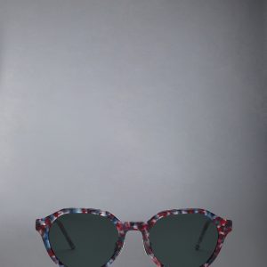 ACETATE OVAL SUNGLASSES