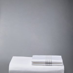 COTTON SATEEN 4-BAR FRETTE DUVET SET (KING-EU/ASIA)